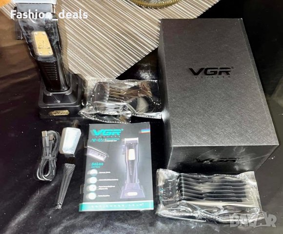 Нов Тример за Мъже VGR - Дълготрайна Батерия, Метални Керамични Остриета, снимка 8 - Машинки за подстригване - 42851392