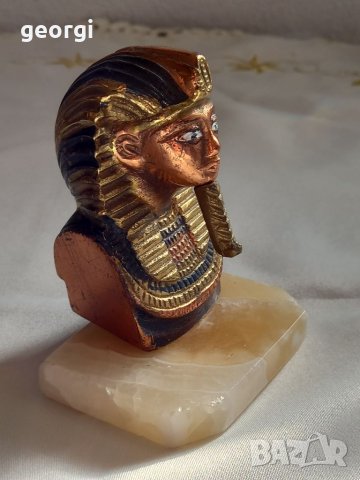 Бронзова статуетка на фараон, снимка 5 - Статуетки - 35083285