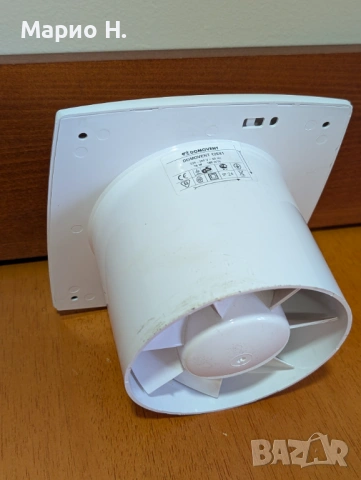 Вентилатор за бани и кухни Domovent, 125 мм, 16 W, нов, снимка 2 - Вентилатори - 54231195