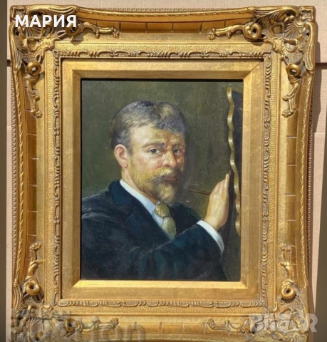 Страхотна картина портрет масло 19век 