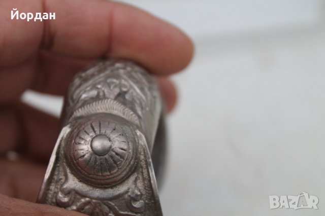 Стара сребърна възрожденска гривна , снимка 6 - Антикварни и старинни предмети - 38376132