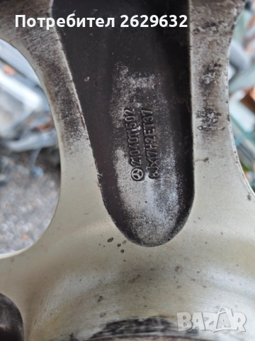 Джанти 17 цола за Мерцедес, снимка 2 - Гуми и джанти - 54160829