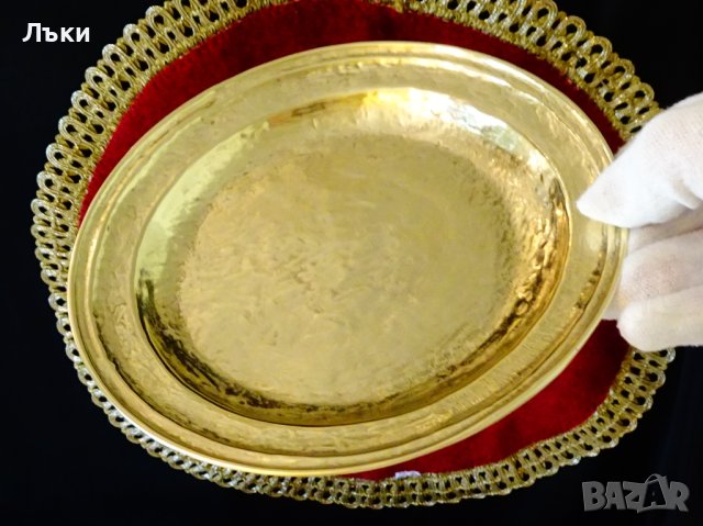 Бронзова чиния Collini Austria 215 гр.,подпис. , снимка 4 - Антикварни и старинни предмети - 40589297