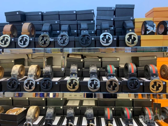 колани от естествена кожа в кутия Dolce&Gabbana louis vuitton guess gucci , снимка 9 - Колани - 51271496