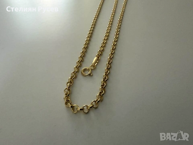 НОВ 8.94гр 56см златен ланец версаче / златно колие / синджир / ланец / злато / златен / GOLD 585 / , снимка 4 - Колиета, медальони, синджири - 52078387