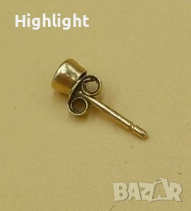 Златна Обица, бяло злато, снимка 7 - Обеци - 53123730