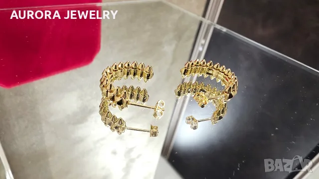 CARTIER Clash de Cartier Gold Hoop Дамски Обеци, снимка 7 - Обеци - 55931977