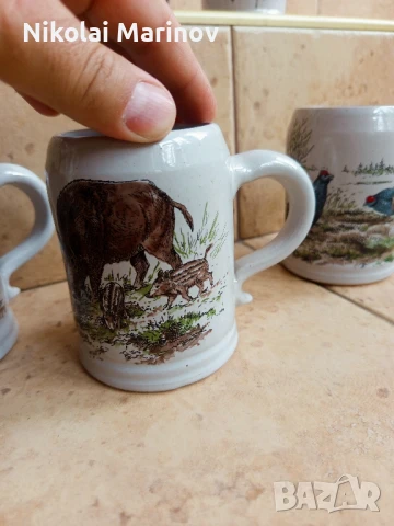 чаши с ловни мотиви, снимка 8 - Чаши - 51023794