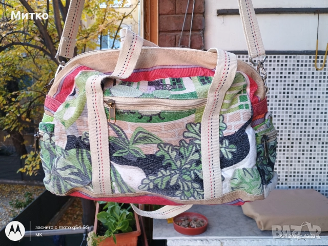 Тинейжърска арт брезентова дамска чанта