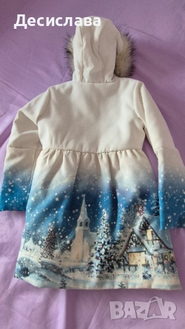 Детcко зимно пaлто c кaчулкa cъc зимнa кaртинкa зa момиче , снимка 9 - Детски якета и елеци - 52024225