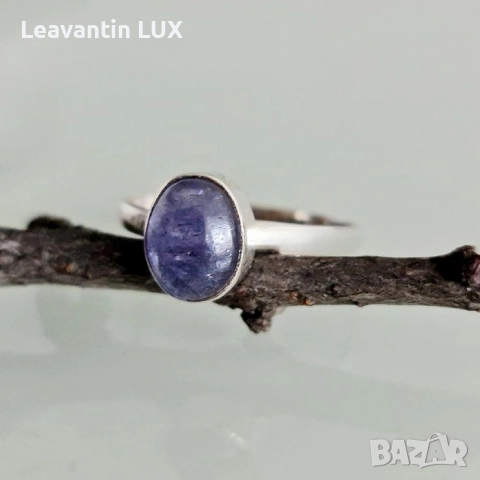 Сребърен комплект с Танзанит , снимка 2 - Бижутерийни комплекти - 52844154