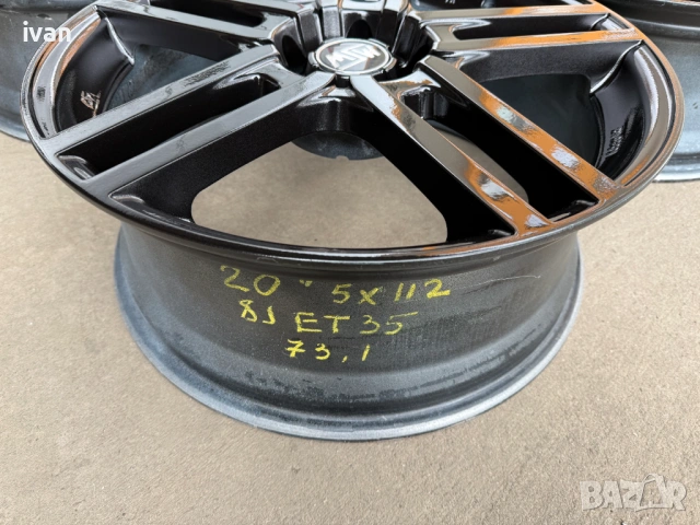 4 бр. алуминиеви джанти MSW 20 цола 5x112 , централен отвор 73.1, ET35, 8J, снимка 9 - Гуми и джанти - 54003002