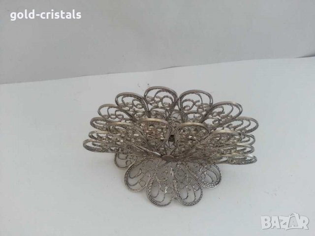 салфетник филигран, снимка 7 - Антикварни и старинни предмети - 31205233