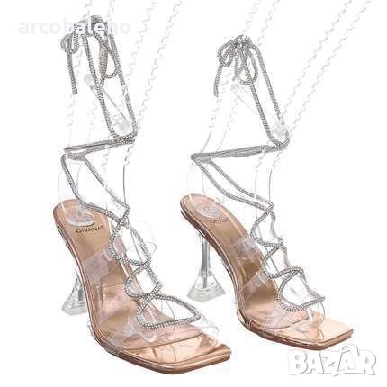 Елегантни дамски сандали на висок ток, 5цвята , снимка 10 - Сандали - 40384475