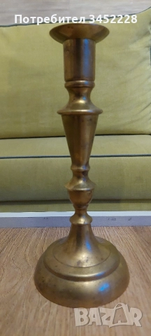 свещник бронз масивен за ценители , снимка 4 - Антикварни и старинни предмети - 52850857