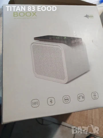 Bluetooth високоговорител Boox с безжично зарядно в едно, снимка 2 - Bluetooth тонколони - 51018084