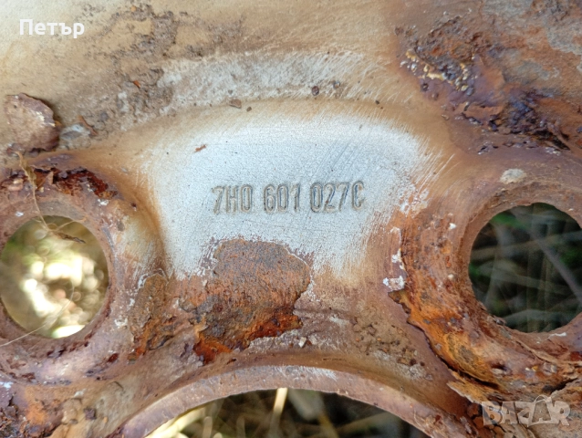 2 броя железни джанти 16ски фолцваген транспортер Т5 Т6 7HO601027C, снимка 2 - Гуми и джанти - 52031554