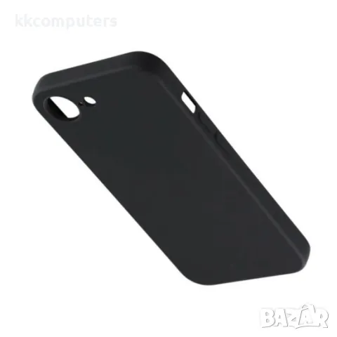 Силиконов кейс bSmart Silicone Soft Cover, За iPhone 16e, Черен, снимка 3 - Калъфи, кейсове - 50346527