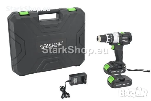 PREMIUM Качество Ударен Винтоверт 111 Части 2 Батерии 36V 8.0A STAHLMAYER с Функция Ударно Пробиване, снимка 4 - Винтоверти - 50261164