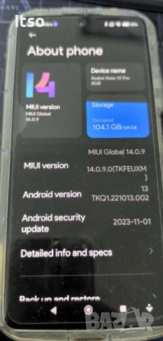 Xiaomi redmi note 10 pro 8+5 GB+ карта памет 400 ГБ, снимка 3 - Xiaomi - 52195573