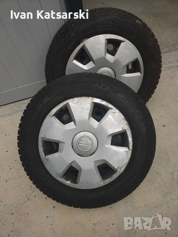 комплект зимни гуми +джанти за Шкода Октавия, снимка 4 - Гуми и джанти - 53150971