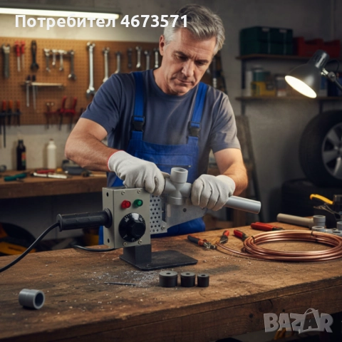 Професионална лепачка за PPR тръби 900W с регулируема температура (50–300°C) – Комплект с куфар, снимка 2 - Други инструменти - 52734555