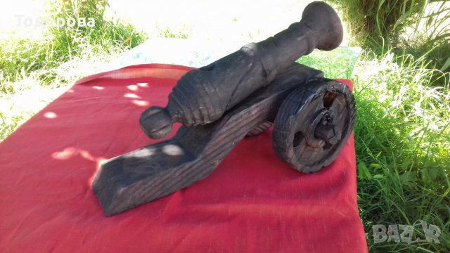 Старинно копие на дървен топ, снимка 5 - Антикварни и старинни предмети - 30219438