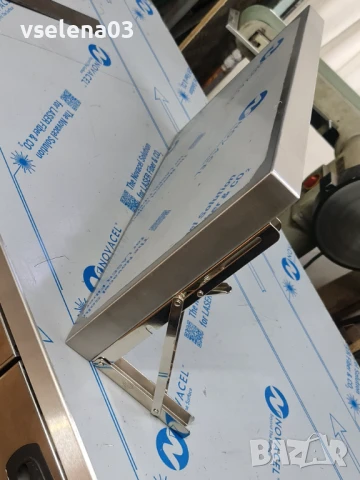 Рафт сгъваем  от неръждаема стомана, снимка 3 - Обзавеждане на кухня - 51421838