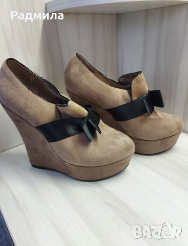 Обувки на платформа , снимка 1 - Дамски елегантни обувки - 38577112