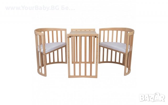 Кошара за Бебе Смарт 7в1 Овал, Детско Легло 0-10 год. - Цвят Натурал, снимка 3 - Кошарки - 39411056