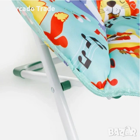 Детски стол-фотьойл Mercado Trade, За плаж, Мента, Животни , снимка 5 - Мебели за детската стая - 53967193