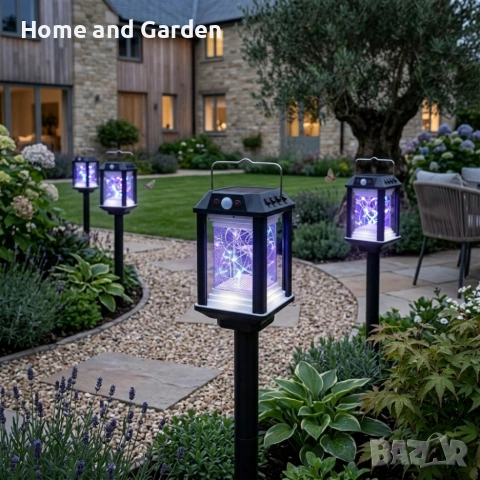 Градинска индукционна соларна лампа HW-888C-1W – 18W, сензор за движение 💡☀️, снимка 2 - Соларни лампи - 53936674