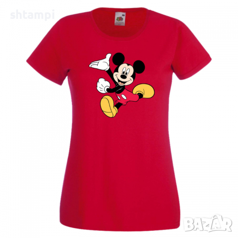 Дамска тениска Mickey Mouse 5 Мини Маус,Микки Маус.Подарък,Изненада,, снимка 8 - Тениски - 36526465