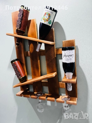 Стойка за вино, снимка 6 - Етажерки - 52711623