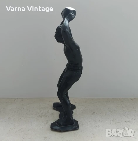 Войници. Неандерталец с с камък. мащаб 150 мм (ДЗИ) СССР., снимка 4 - Колекции - 51416527