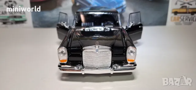 Mercedes 600 W100 1963 - мащаб 1:24 на Welly моделът е нов в кутия, снимка 8 - Колекции - 49871250