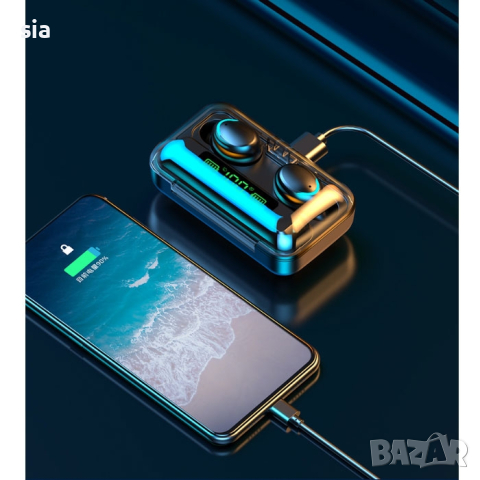 Безжични слушалки с кутийка за зареждане, Слушалки, Bluetooth, LED дисплей, снимка 3 - Bluetooth слушалки - 44808762