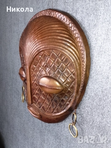 Медна маска, снимка 3 - Други - 50451309