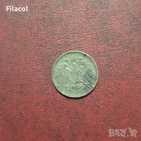 Германия Империя 5 пфенига 1917 година, снимка 2 - Нумизматика и бонистика - 52919616
