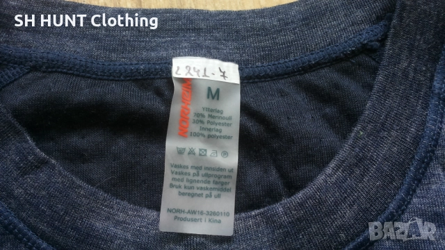 NORHEIM 70% Merino Wool Thermo размер M термо блуза 70% Мерино Вълна - 1433, снимка 6 - Блузи - 52417625