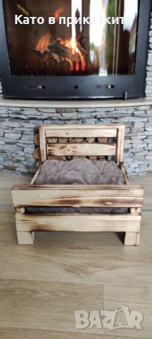 Дървено легло за коте и куче Легло от дърво за кучета и котки, снимка 8 - Други стоки за животни - 39525006