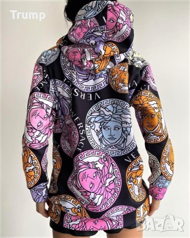 -45% Спортно худи, ефектен десен, снимка 1