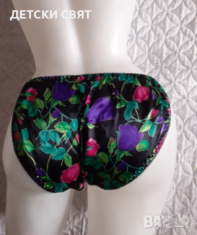 Дамски бикини от сатен , снимка 2 - Бельо - 51195600