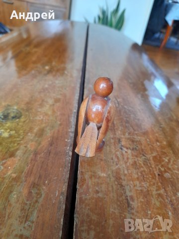 Стара дървена фигурка,пиле #2, снимка 4 - Други ценни предмети - 40218371