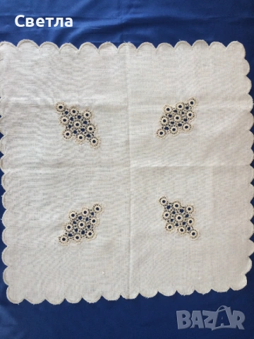 Ленени монтирани покривки, някои и по 6 салфетки, снимка 7 - Други стоки за дома - 23920869