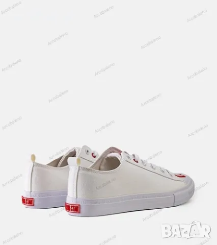 Бели мъжки кецове Big Star JJ174013, снимка 2 - Кецове - 49426893