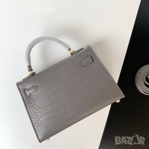 Hermes Kelly Mini grey, снимка 4 - Чанти - 36777943