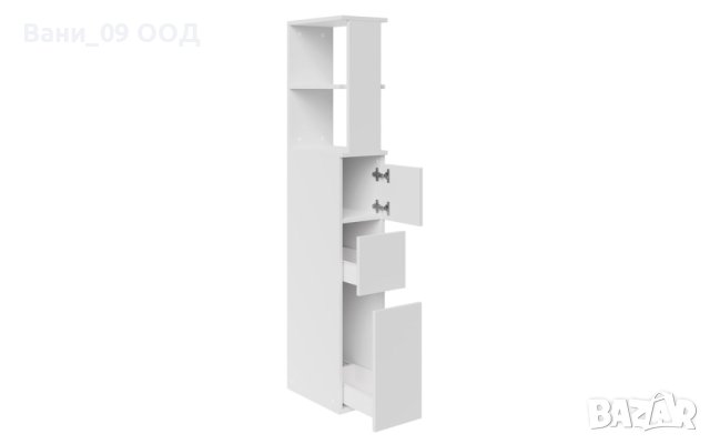 Висока бяла колона за баня, снимка 3 - Етажерки - 42332275