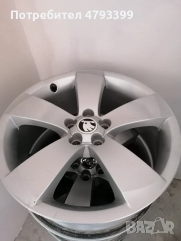 Джанти 5х100х17  оригинални за Skoda. , снимка 18 - Гуми и джанти - 54170637