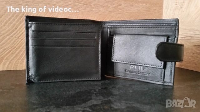Мъжки портфейли от естествена кожа  със защита RFID, снимка 6 - Портфейли, портмонета - 53176466